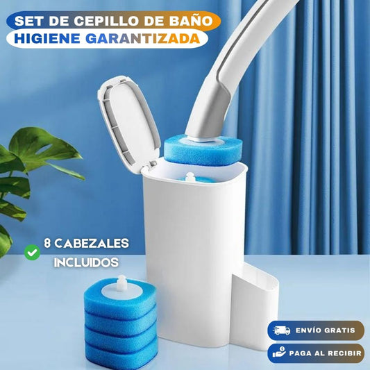 SET DE CEPILLO DE BAÑO: Limpieza inteligente, higiene garantizada