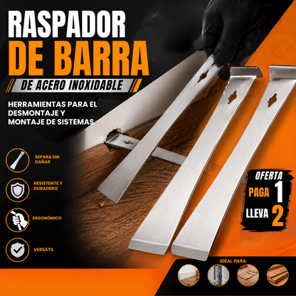 PACK X2: Raspador de Barra Multifuncional de Acero Inoxidable🧰