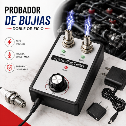 Probador de Bujías Dual-Check | Analizador de Encendido de Alta Tensión🏍️🚗
