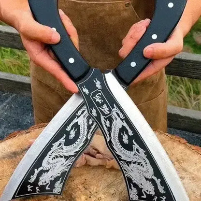 CUCHILLO PROFESIONAL SAMURAI DRAGON: Acero Forjado de Alto Carbono🔪