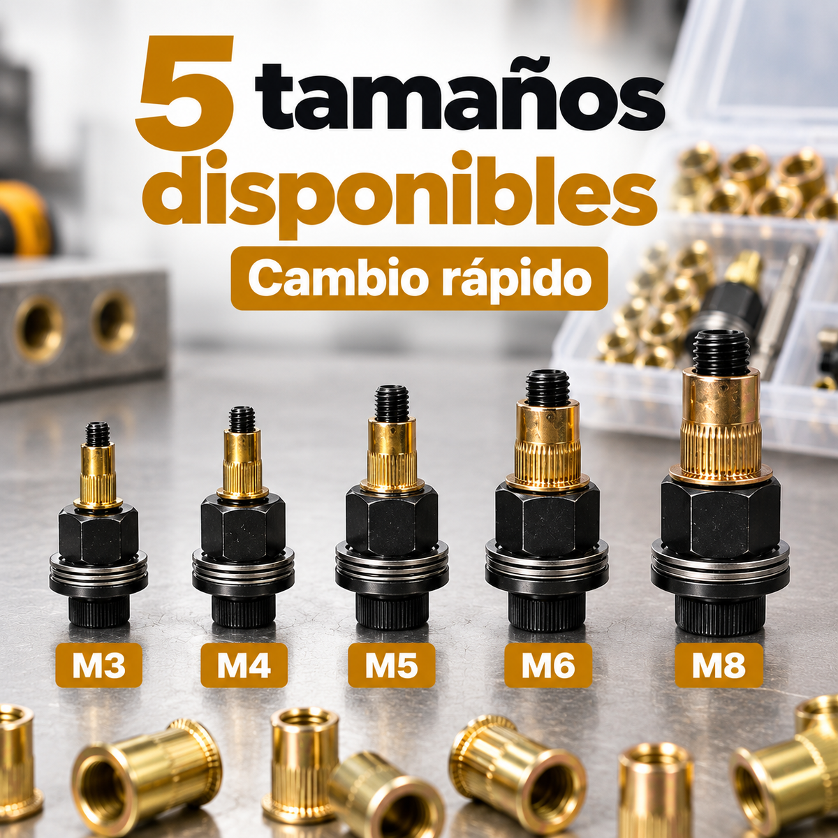 🛠️Kit Adaptador para Tuercas Remachables🔩