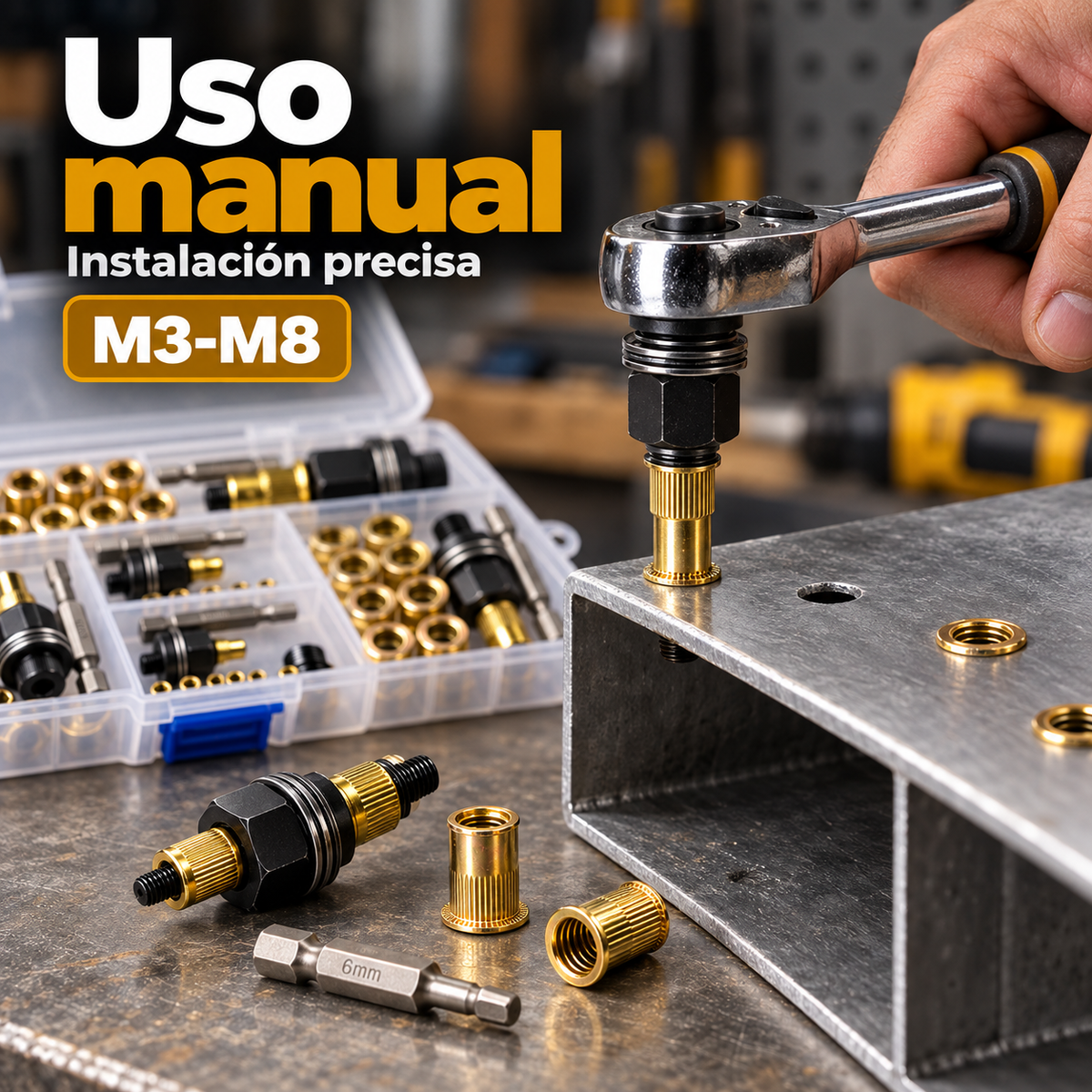 🛠️Kit Adaptador para Tuercas Remachables🔩