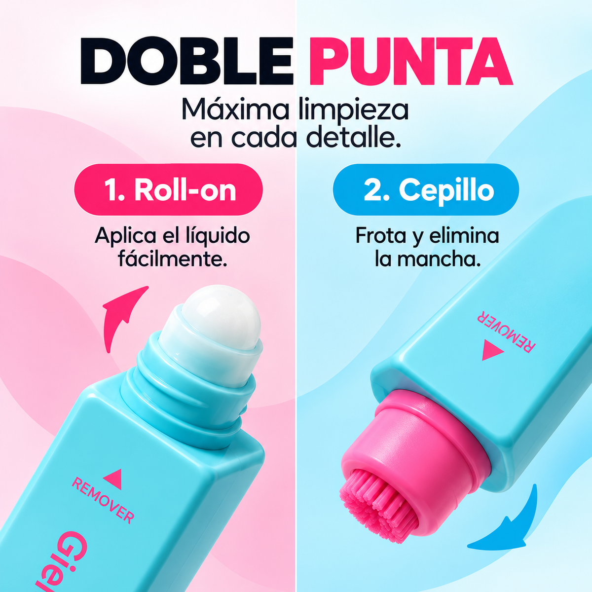 Lápiz Quitamanchas Portátil 2 en 1🧼👗