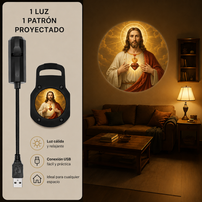 Proyector de Luz LED Religiosa Sagrado Corazón🕌💝