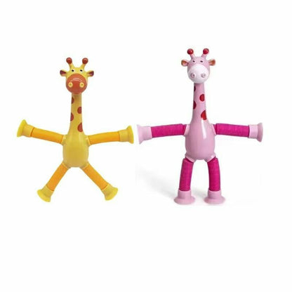 Set x2 Jirafas de juguete extensible con ventosa🦒