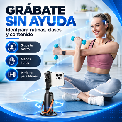 Trípode Inteligente con Seguimiento Facial Automático 360° 📸🤖